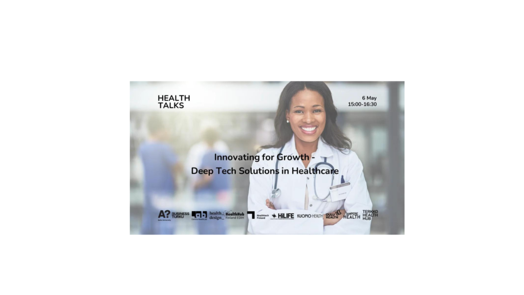 Health Talks: Innovating for Growth &#8211; Deep Tech Solutions in Healthcare, online